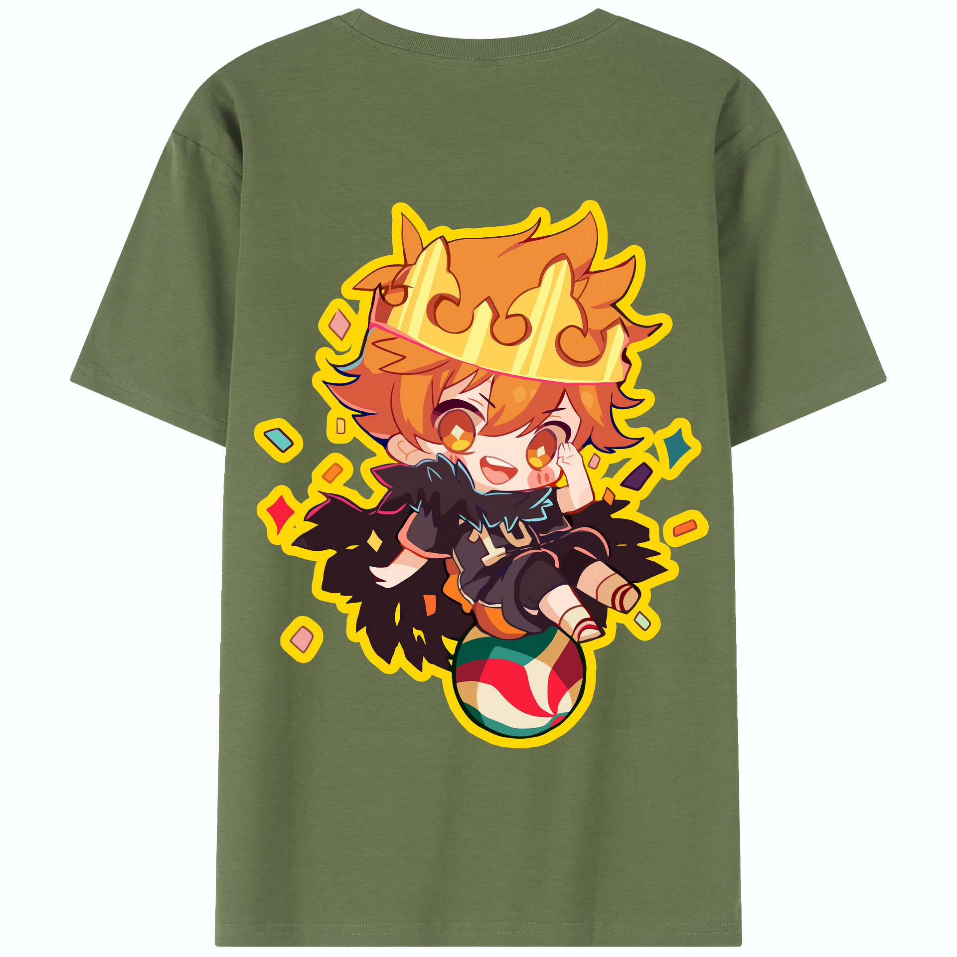 （画像用） ハイキュー!! Haikyu!! 綿100％半袖Tシャツ（背面プリント）